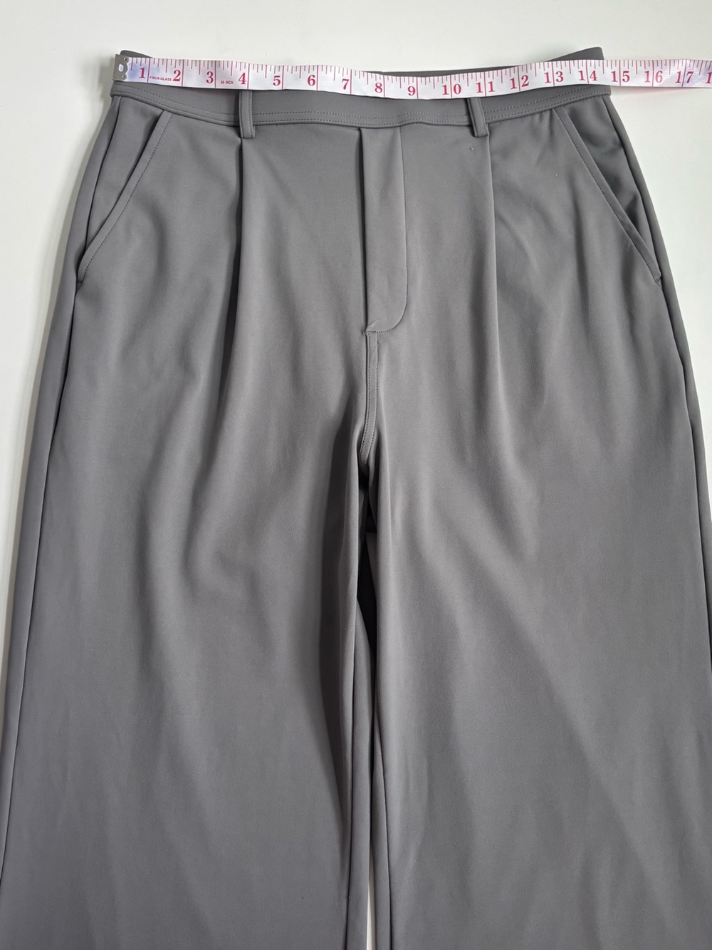 Halara Flex Day Stretch High Waisted Pocket Work Flare Pants Silent Storm Gray - Picture 9 of 16